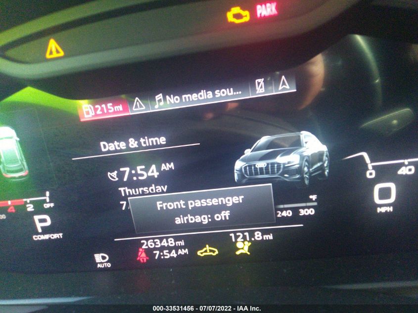 2021 AUDI Q8 PREMIUM WA1AVAF19MD030733