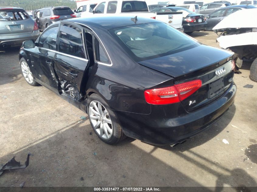 2013 AUDI A4 PREMIUM PLUS WAUFFAFL4DN004543