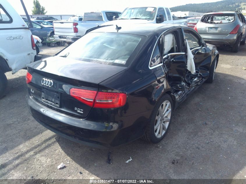 2013 AUDI A4 PREMIUM PLUS WAUFFAFL4DN004543