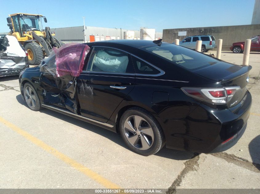 2017 HYUNDAI SONATA HYBRID LIMITED KMHE34L1XHA048311