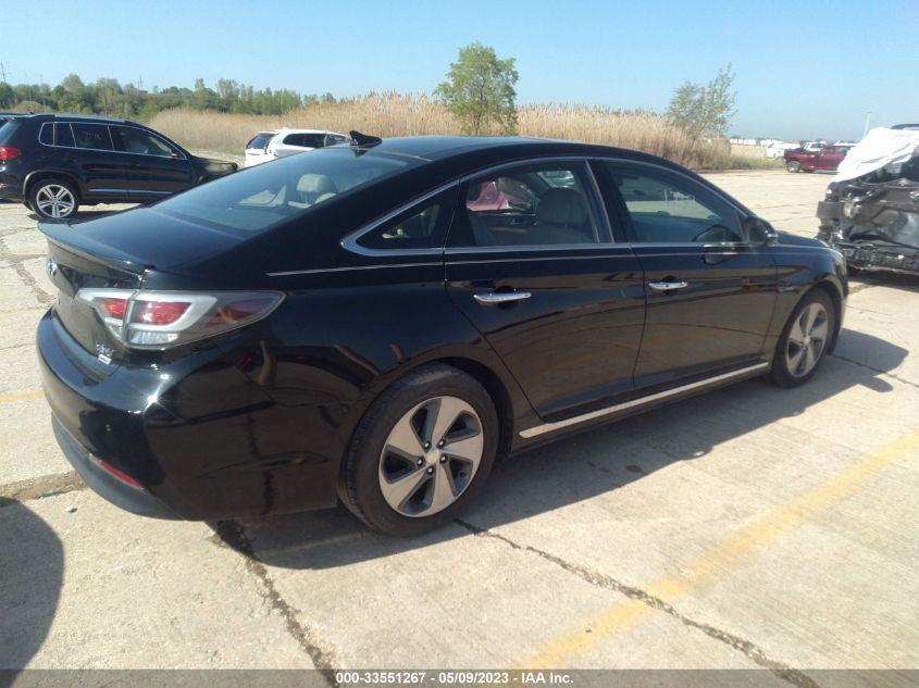 2017 HYUNDAI SONATA HYBRID LIMITED KMHE34L1XHA048311
