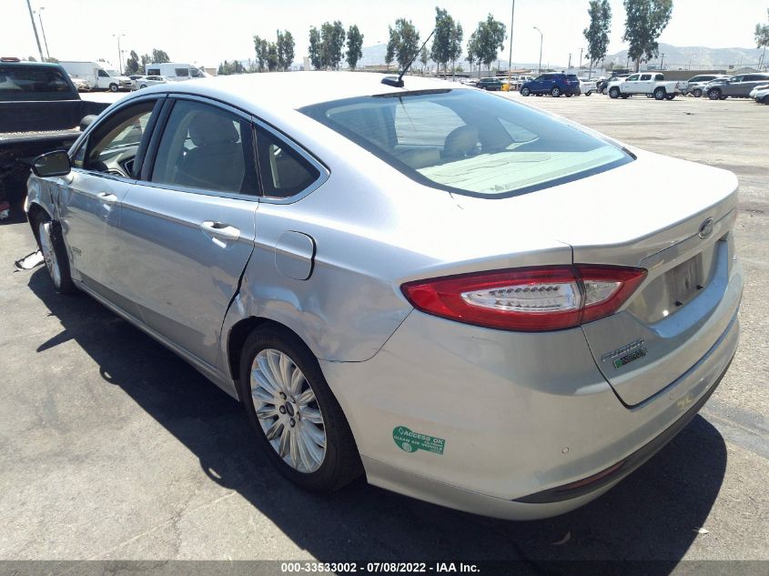 2016 FORD FUSION ENERGI SE PHEV 3FA6P0PU1GR123028