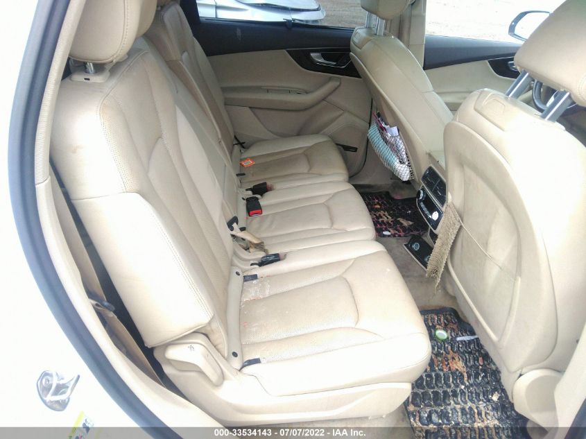 2017 AUDI Q7 PREMIUM PLUS WA1LAAF73HD036008