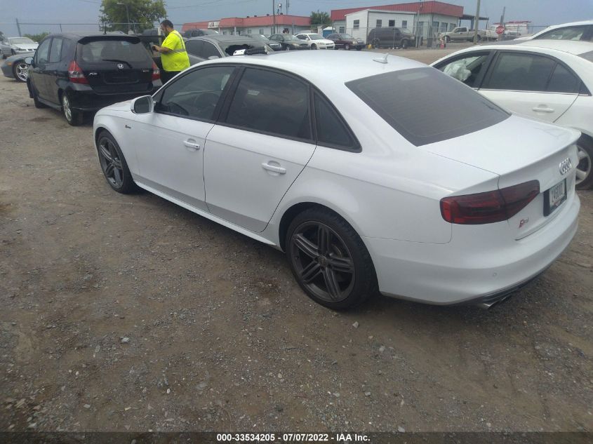 2014 AUDI S4 PREMIUM PLUS WAUBGAFL7EA092346