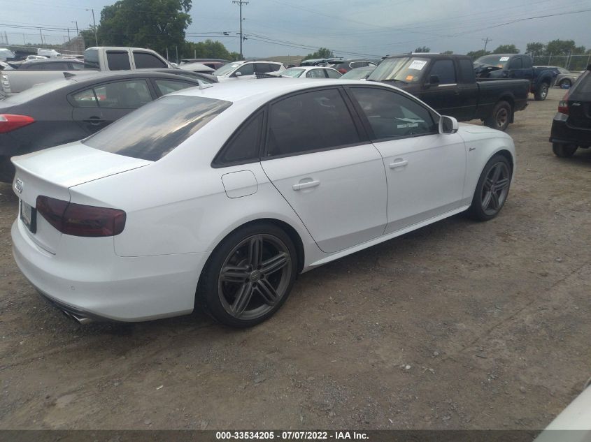 2014 AUDI S4 PREMIUM PLUS WAUBGAFL7EA092346