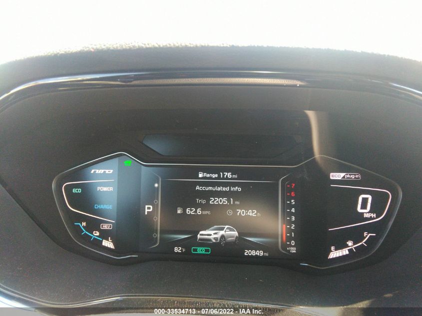 2020 KIA NIRO PLUG-IN HYBRID EX PREMIUM KNDCC3LD1L5364438