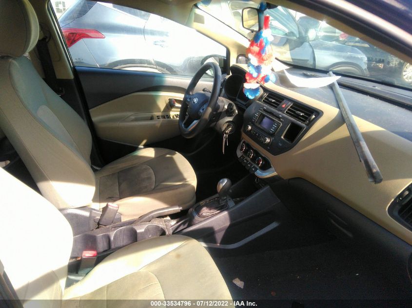 2015 KIA RIO LX KNADM4A34F6515060