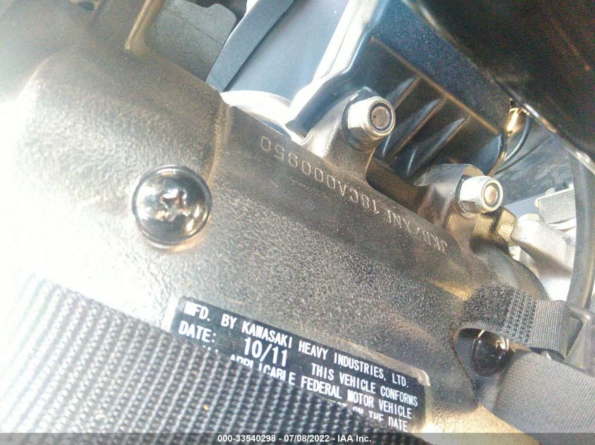2012 KAWASAKI ZX1400 EC JKBZXNE18CA000950