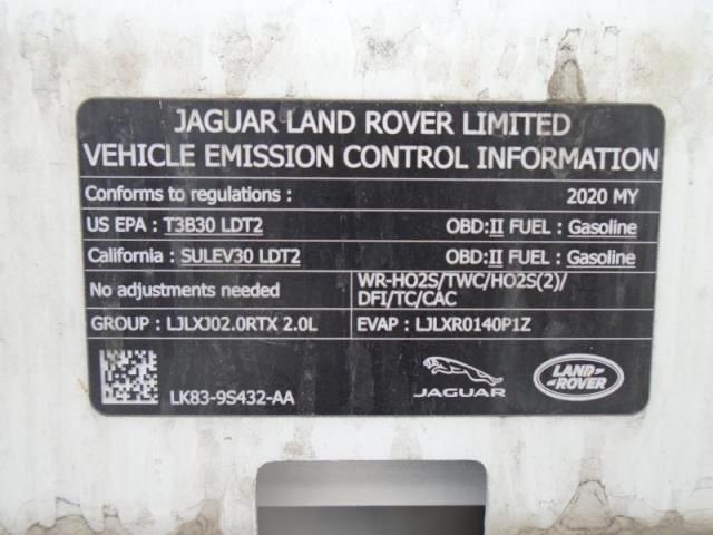 2020 LAND ROVER RANGE ROVER VELAR S SALYB2EX8LA258661