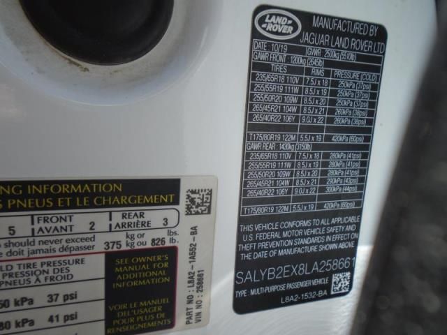 2020 LAND ROVER RANGE ROVER VELAR S SALYB2EX8LA258661