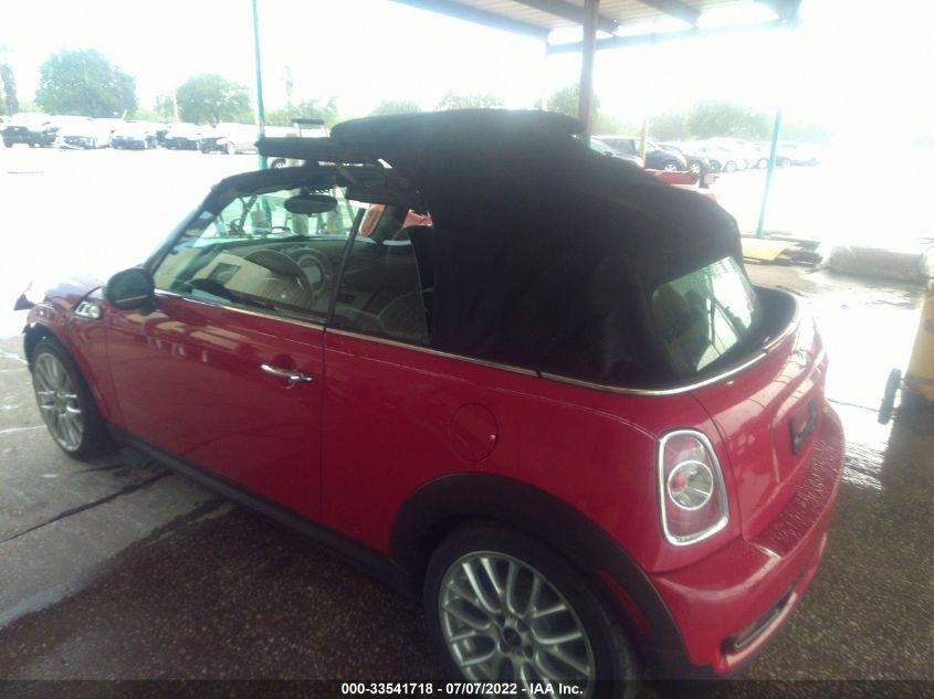 2013 MINI COOPER CONVERTIBLE S WMWZP3C5XDT550917