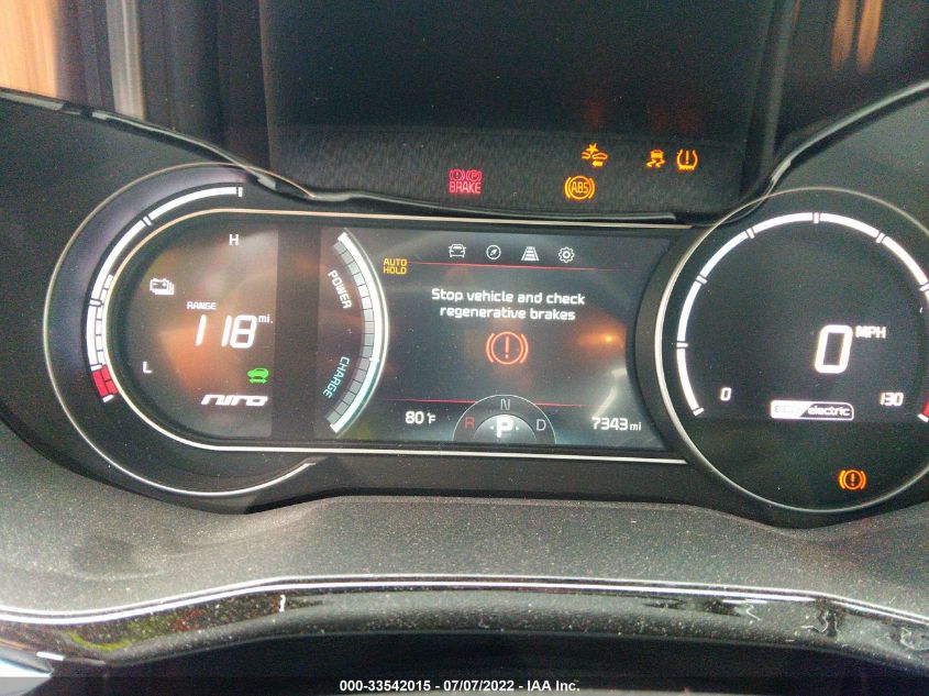 2022 KIA NIRO EV EX KNDCC3LGXN5134801