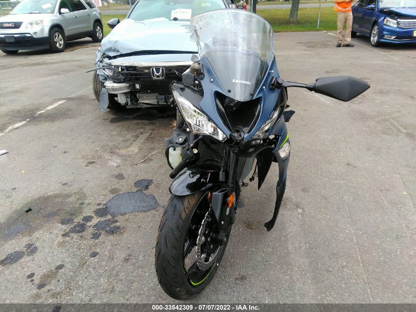 2022 KAWASAKI ZX636 K JKBZXJH19NA012435