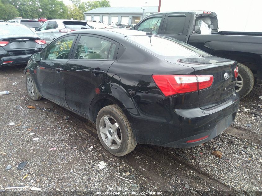 2013 KIA RIO LX KNADM4A33D6191502