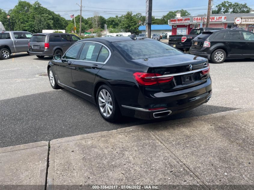 2018 BMW 7 SERIES 740I XDRIVE WBA7E4C57JGV23438