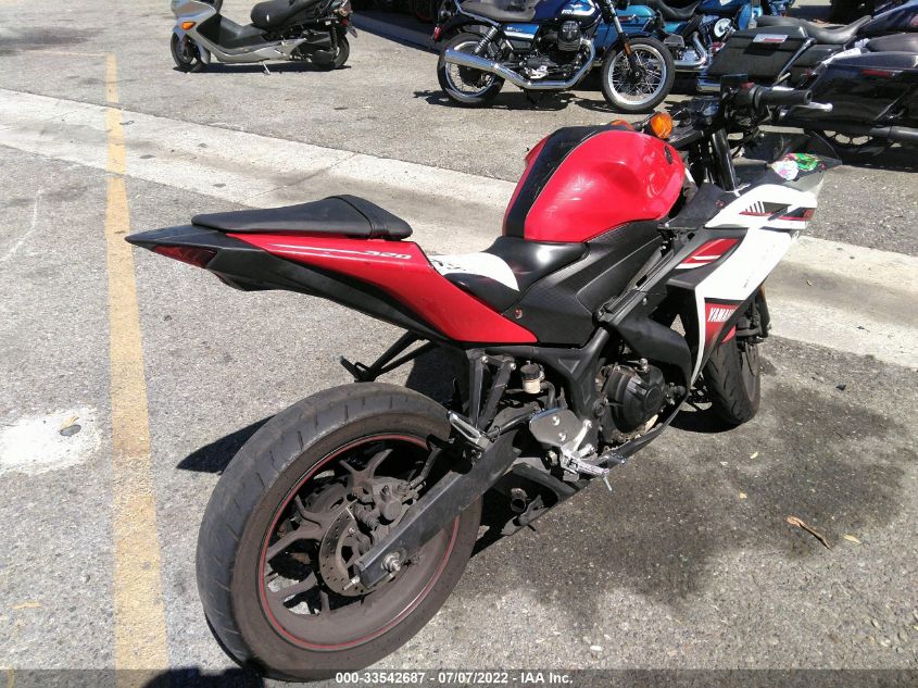 2015 YAMAHA YZFR3 MH3RH06Y6FK004016