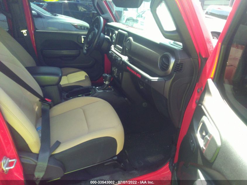 2018 JEEP WRANGLER UNLIMITED SPORT S 1C4HJXDG4JW117479