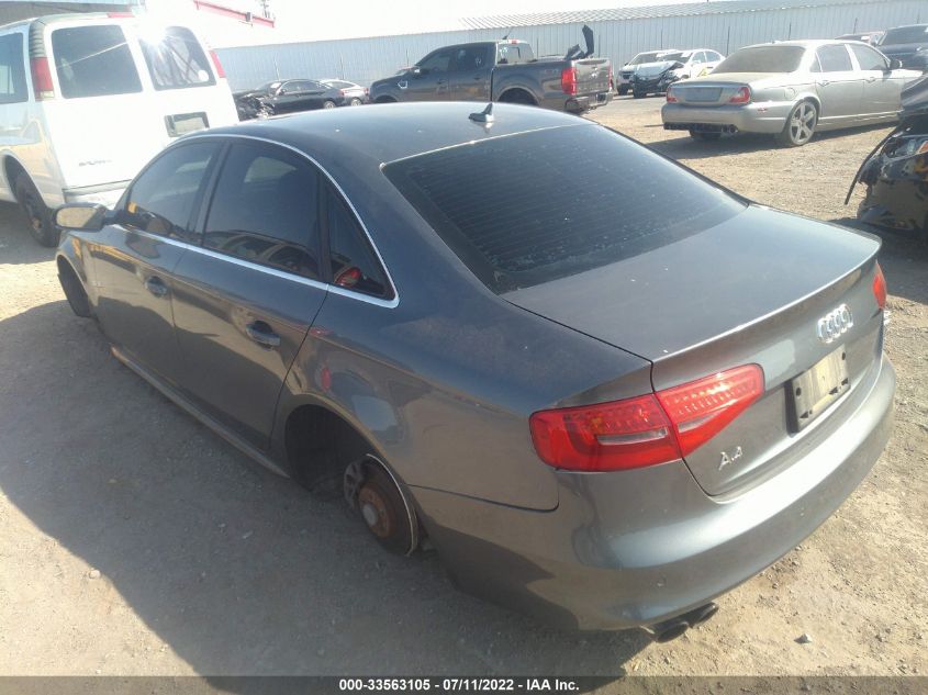 2014 AUDI A4 PREMIUM PLUS WAUEFAFL4EN042819
