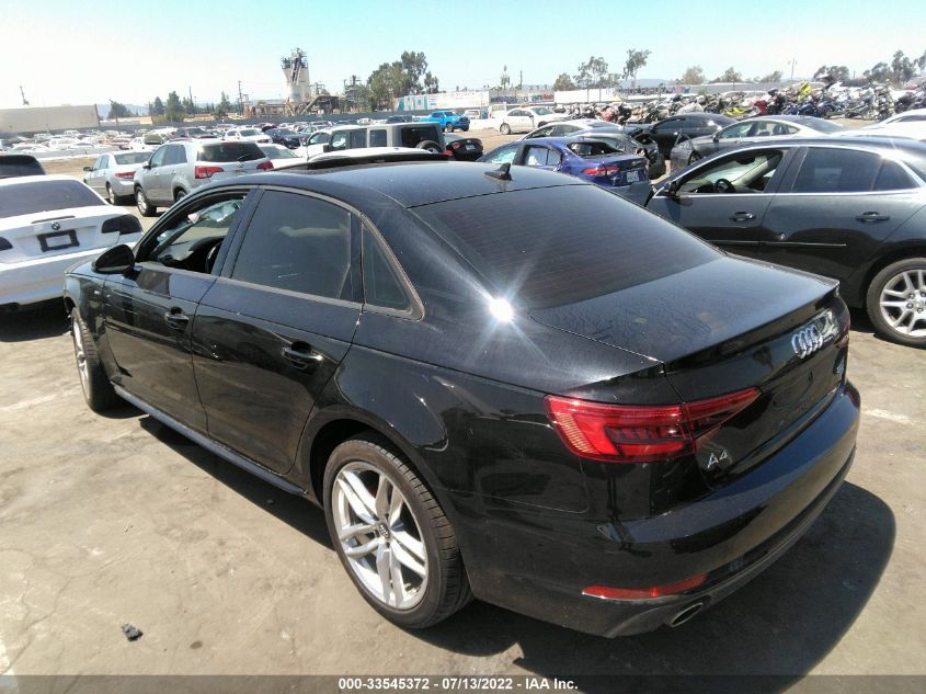 2017 AUDI A4 SEASON OF AUDI ULTRA WAUKMAF42HN043960