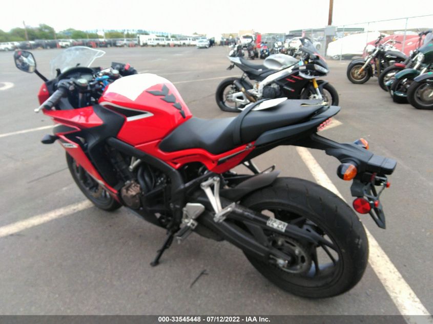 2018 HONDA CBR650 F - MLHRC7405J5400705