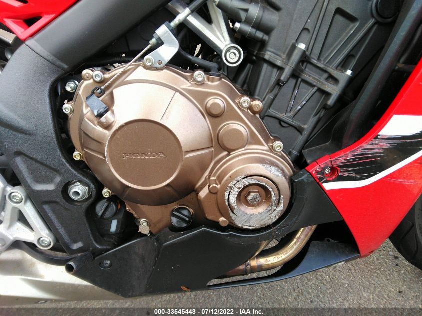 2018 HONDA CBR650 F - MLHRC7405J5400705