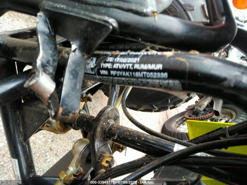 2021 POLARIS OUTLAW 110 EFI RF3YAK119MT052336