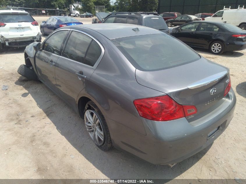 2013 INFINITI G37 SEDAN X JN1CV6AR6DM358140