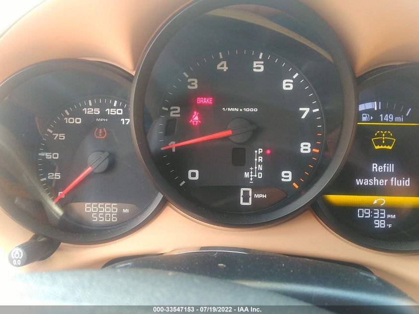2013 PORSCHE BOXSTER WP0CA2A86DS113729
