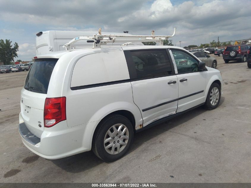 2014 RAM CARGO VAN TRADESMAN 2C4JRGAG9ER279542