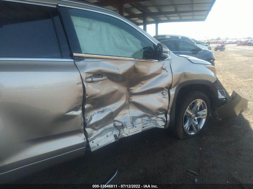 2015 TOYOTA HIGHLANDER HYBRID HYBRID LTD PLATINUM 5TDDCRFH8FS009027