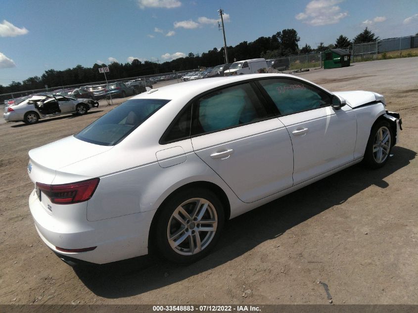 2017 AUDI A4 PREMIUM WAUANAF43HN008787