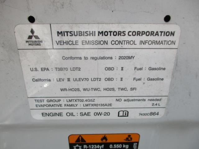 2020 MITSUBISHI OUTLANDER ES/SE/SEL/LE/SP JA4AZ3A31LZ034561