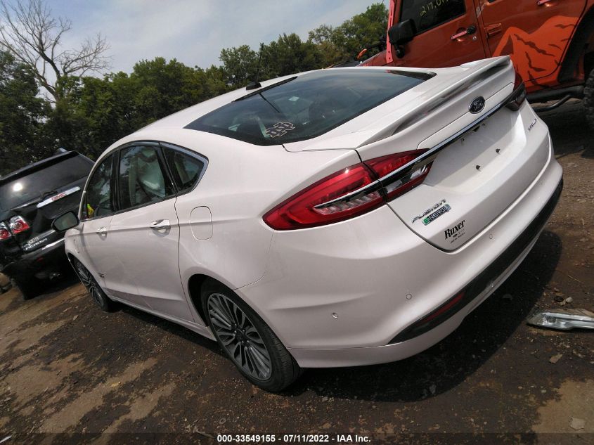 2017 FORD FUSION ENERGI TITANIUM/PLATINUM 3FA6P0SU0HR153422