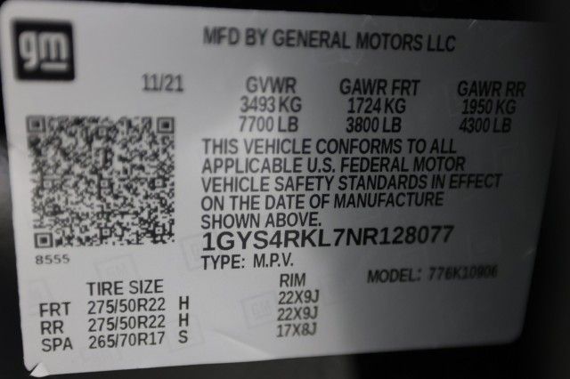 2022 CADILLAC ESCALADE ESV SPORT PLATINUM 1GYS4RKL7NR128077