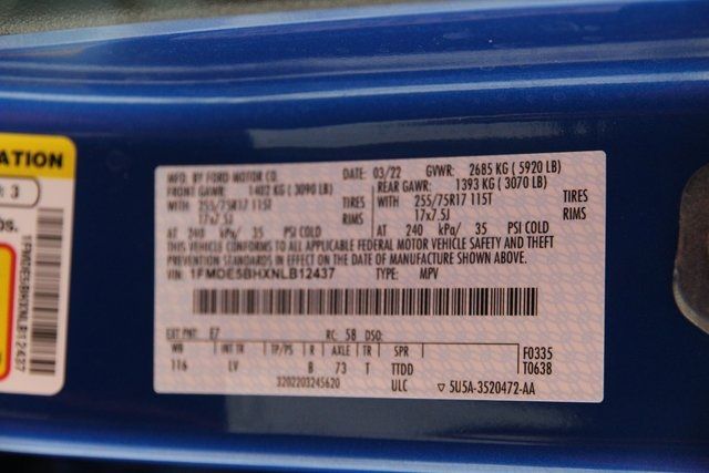 2022 FORD BRONCO BASE/BIG BEND 1FMDE5BHXNLB12437