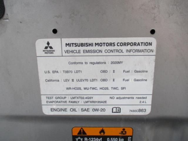 2020 MITSUBISHI OUTLANDER SE/SEL/LE/SP JA4AD3A31LJ000875