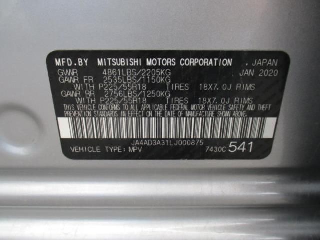 2020 MITSUBISHI OUTLANDER SE/SEL/LE/SP JA4AD3A31LJ000875