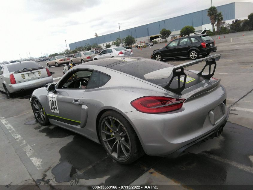 2016 PORSCHE CAYMAN GT4 WP0AC2A84GK192095