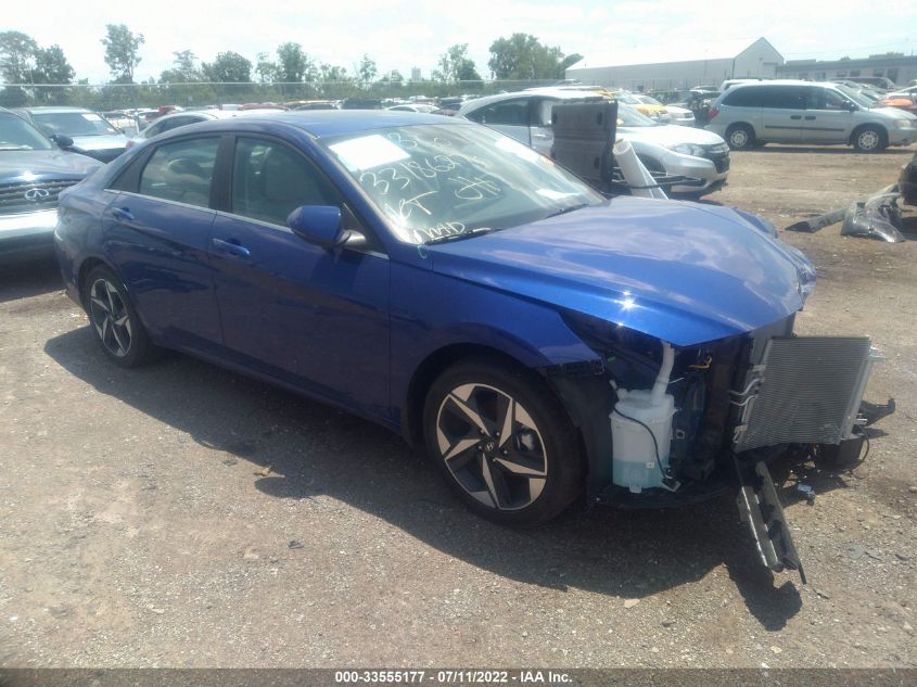 2022 HYUNDAI ELANTRA HYBRID LIMITED KMHLN4AJ5NU026988