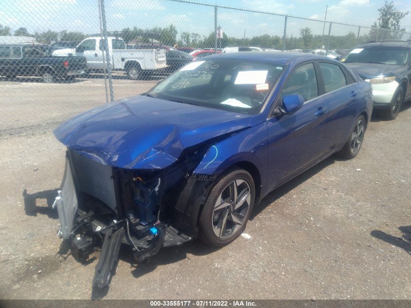 2022 HYUNDAI ELANTRA HYBRID LIMITED KMHLN4AJ5NU026988