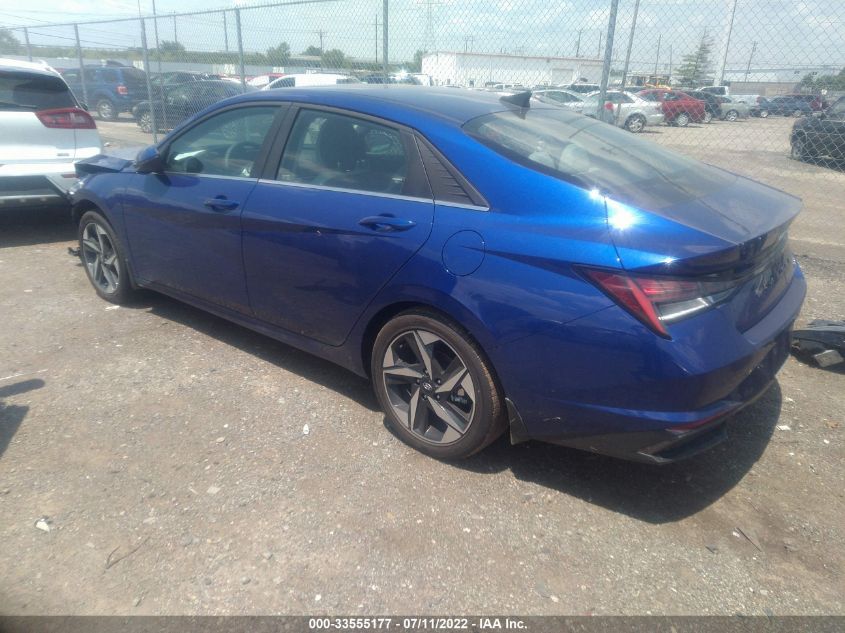 2022 HYUNDAI ELANTRA HYBRID LIMITED KMHLN4AJ5NU026988