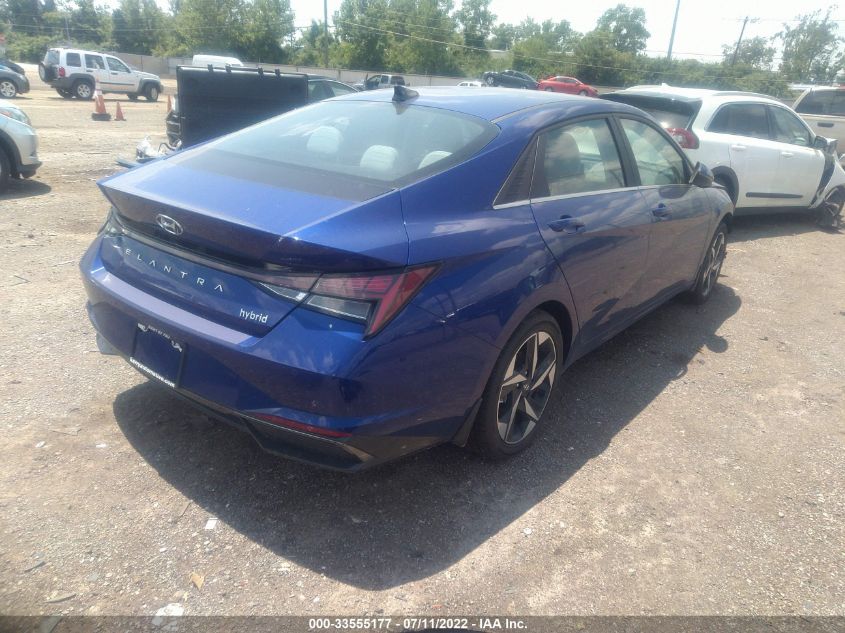 2022 HYUNDAI ELANTRA HYBRID LIMITED KMHLN4AJ5NU026988