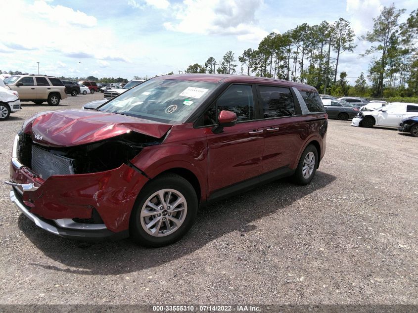 2022 KIA CARNIVAL LXS KNDNB4H37N6190504
