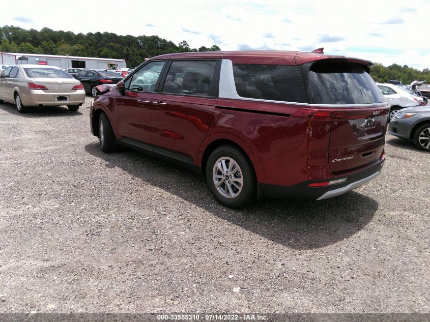 2022 KIA CARNIVAL LXS KNDNB4H37N6190504