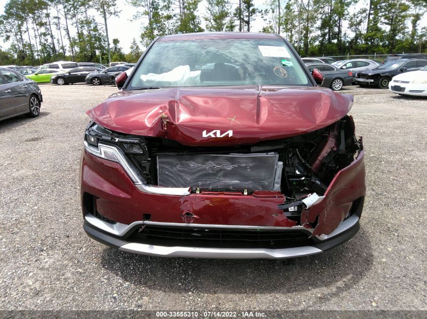 2022 KIA CARNIVAL LXS KNDNB4H37N6190504
