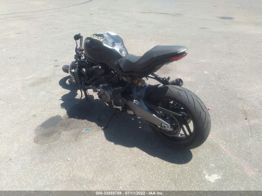 2019 DUCATI MONSTER 821 ZDMMACLS1KB005247