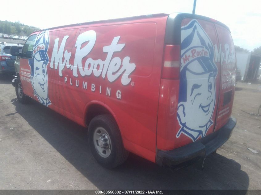 2014 CHEVROLET EXPRESS CARGO VAN 1GCWGGBA2E1206507