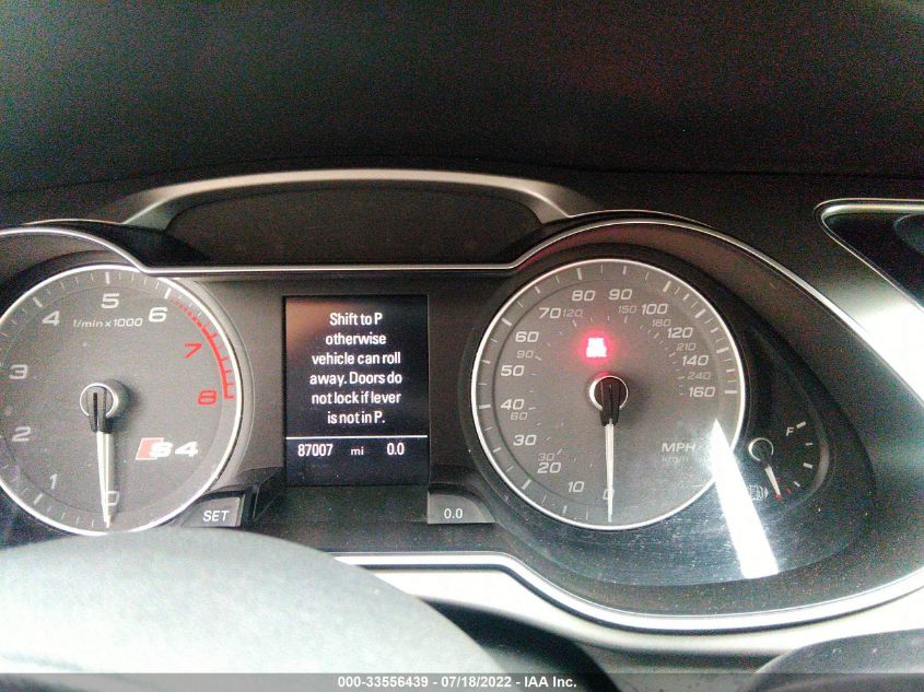 2013 AUDI S4 PREMIUM PLUS WAUBGAFL6DA165849