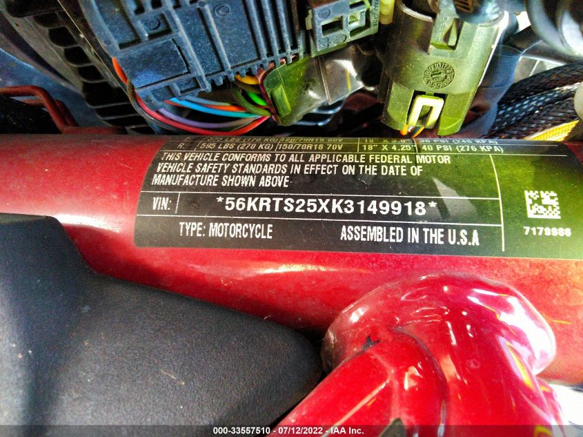 2019 INDIAN MOTORCYCLE CO. FTR 1200 S RACE REPLICA 56KRTS25XK3149918
