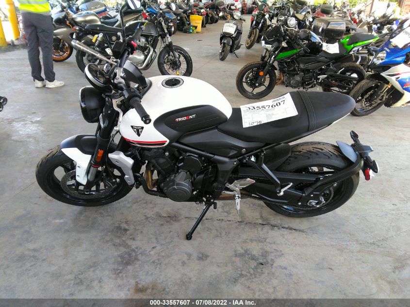2022 TRIUMPH MOTORCYCLE TRIDENT 660 SMTL10UL0NTAW9618